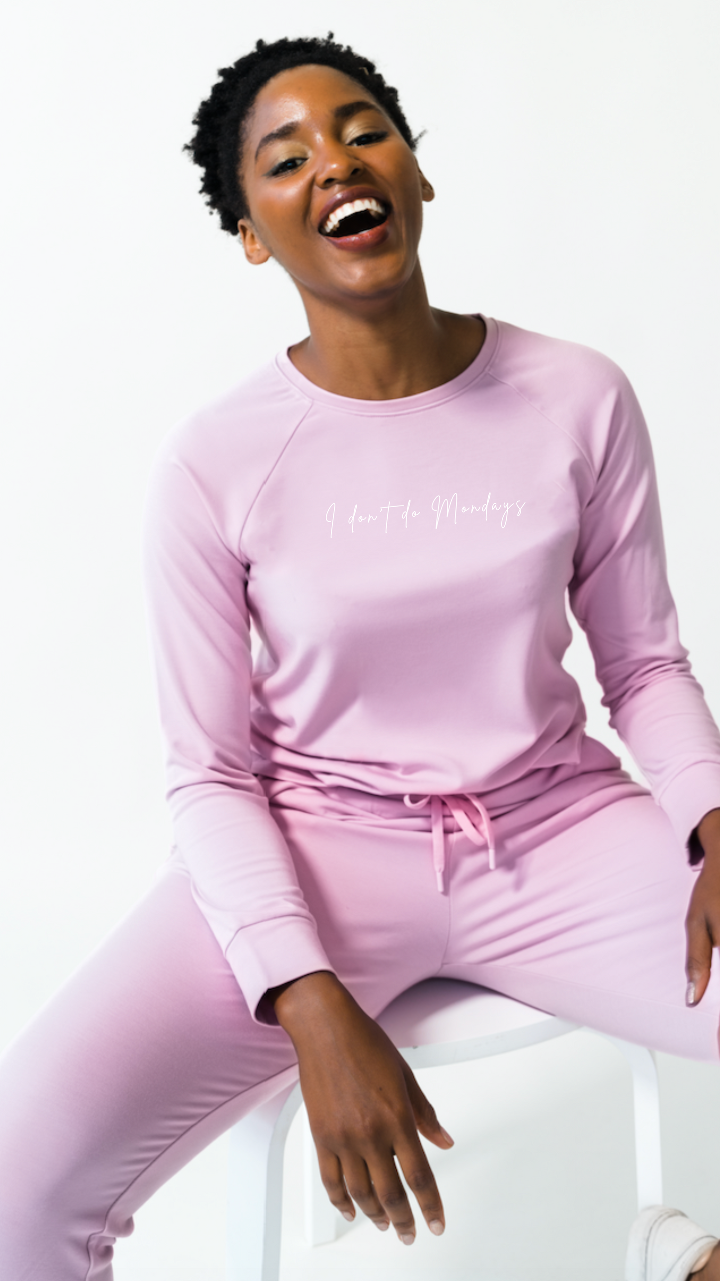 Women's 'I Don't Do Mondays' Bamboo Jogger & Pullover Set