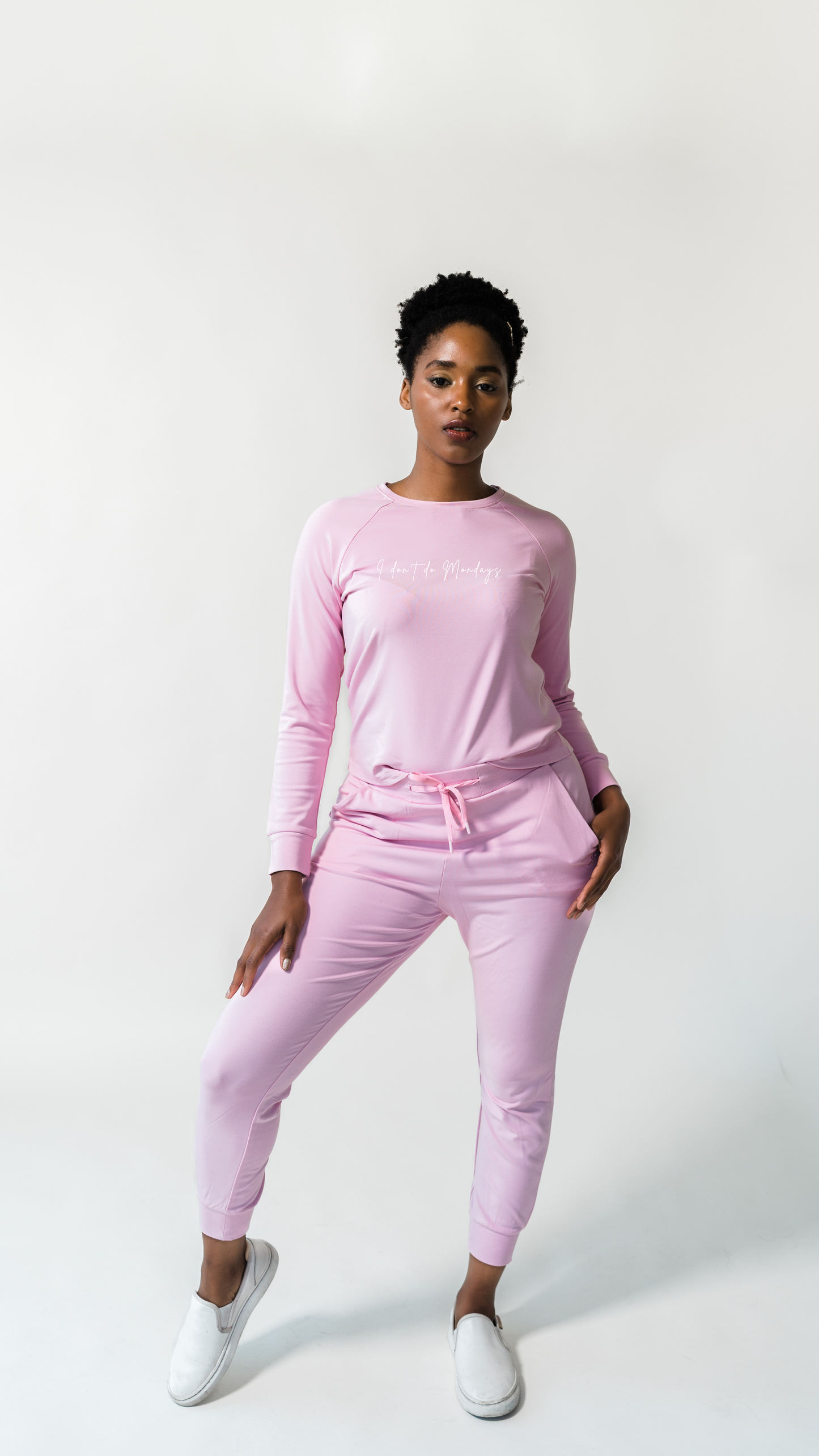 Women's Plain Bamboo Jogger & Pullover Set