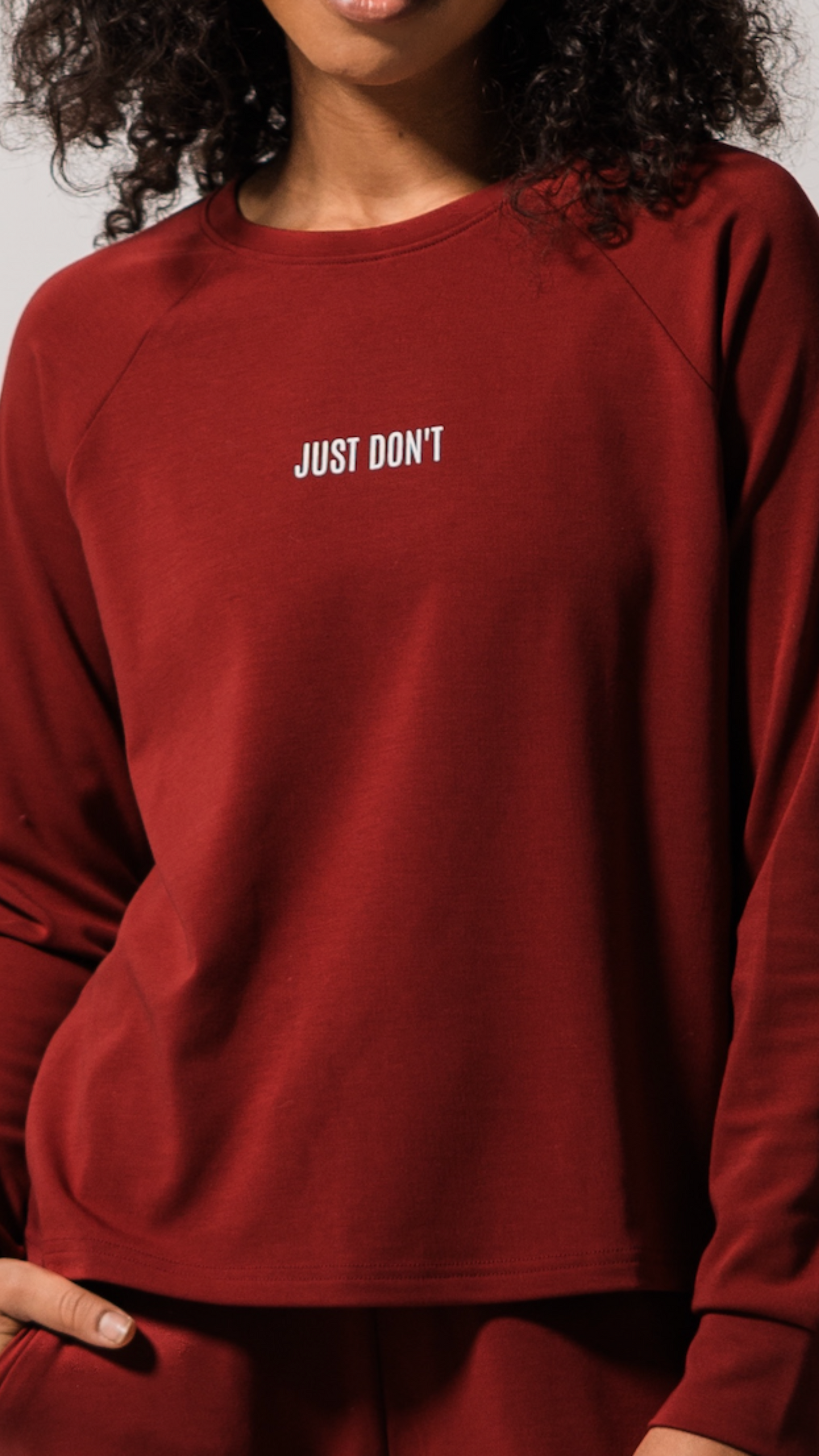 Women's 'Just Don't' Bamboo Pullover