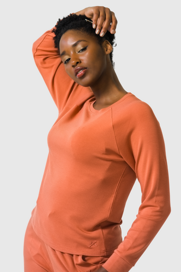 Women's The Ease Pullover - Burnt Orange
