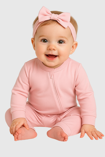 The Gentle Bodysuit In Blush Pink