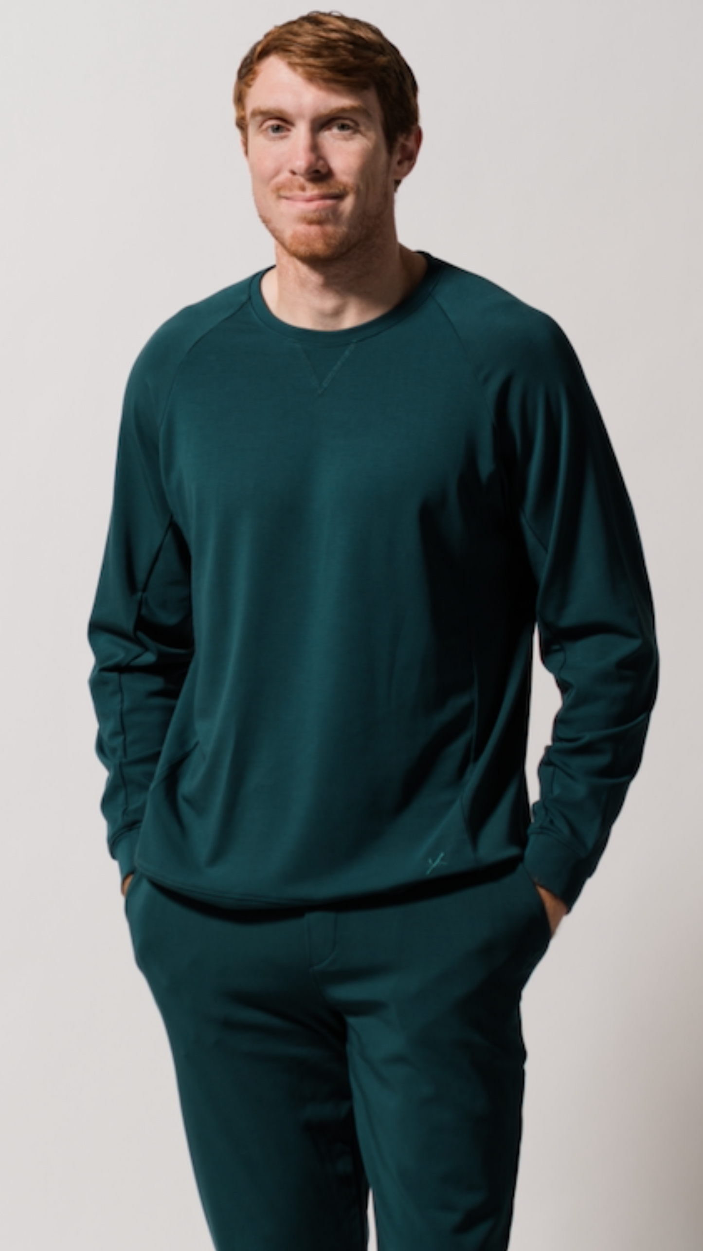 Men's Plain Bamboo Full Sleeve Pullover