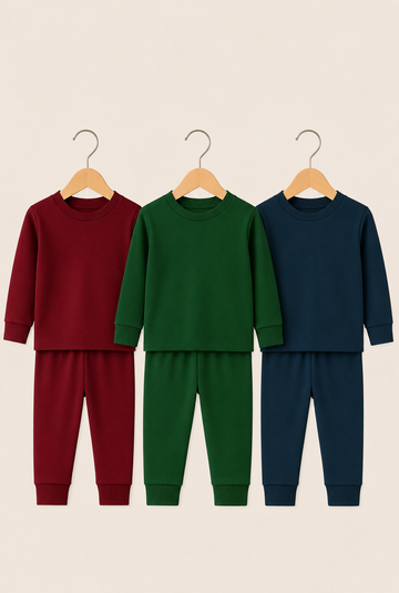 The Midnight Pajama Bundle - Pine | Navy | Burgundy