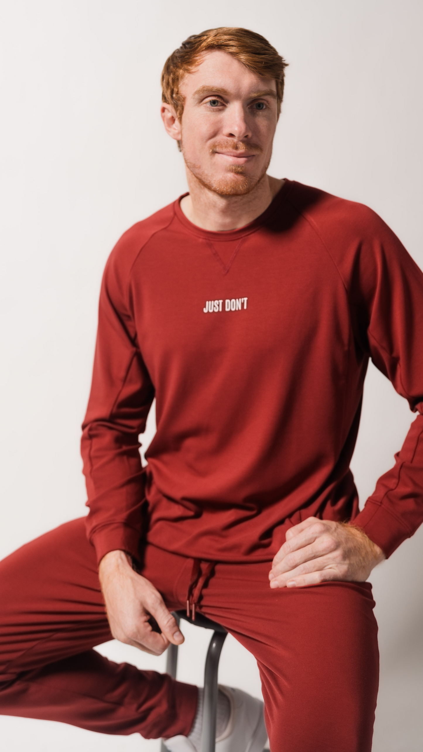 Men's 'Just Don't' Bamboo Jogger & Pullover Set