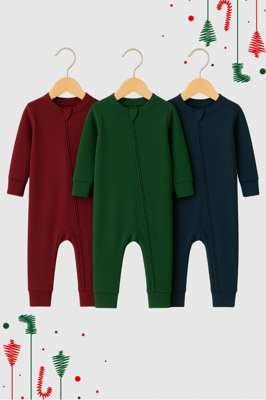 The Holiday Bodysuit Bundle - Pine | Navy | Burgundy