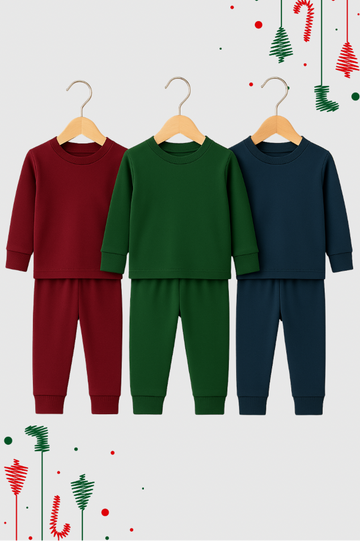 The Holiday Pajama Bundle - Pine | Navy | Burgundy