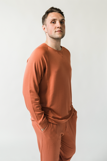 Men's Plain Bamboo Full Sleeve Pullover