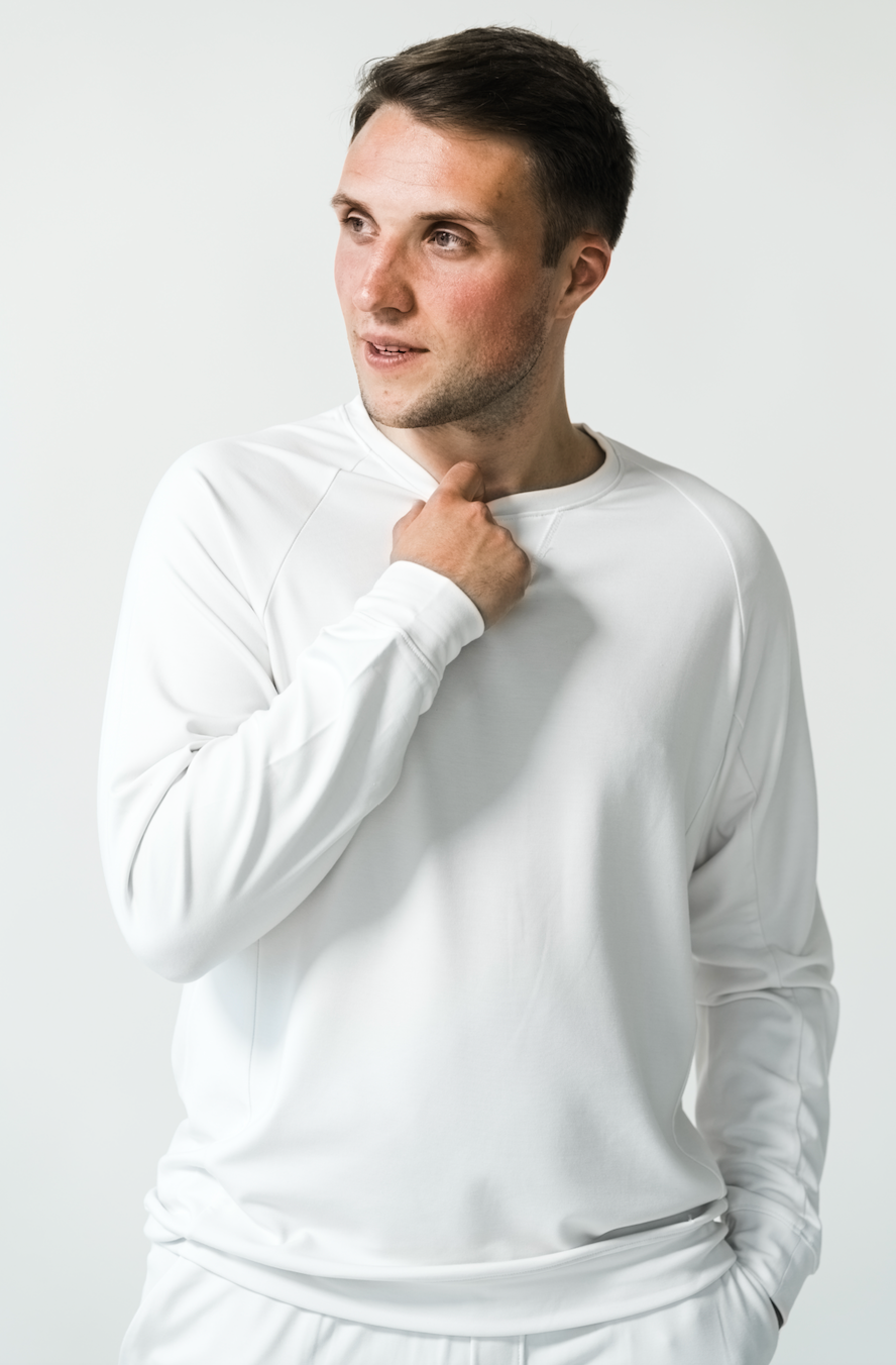 Men's Plain Bamboo Full Sleeve Pullover