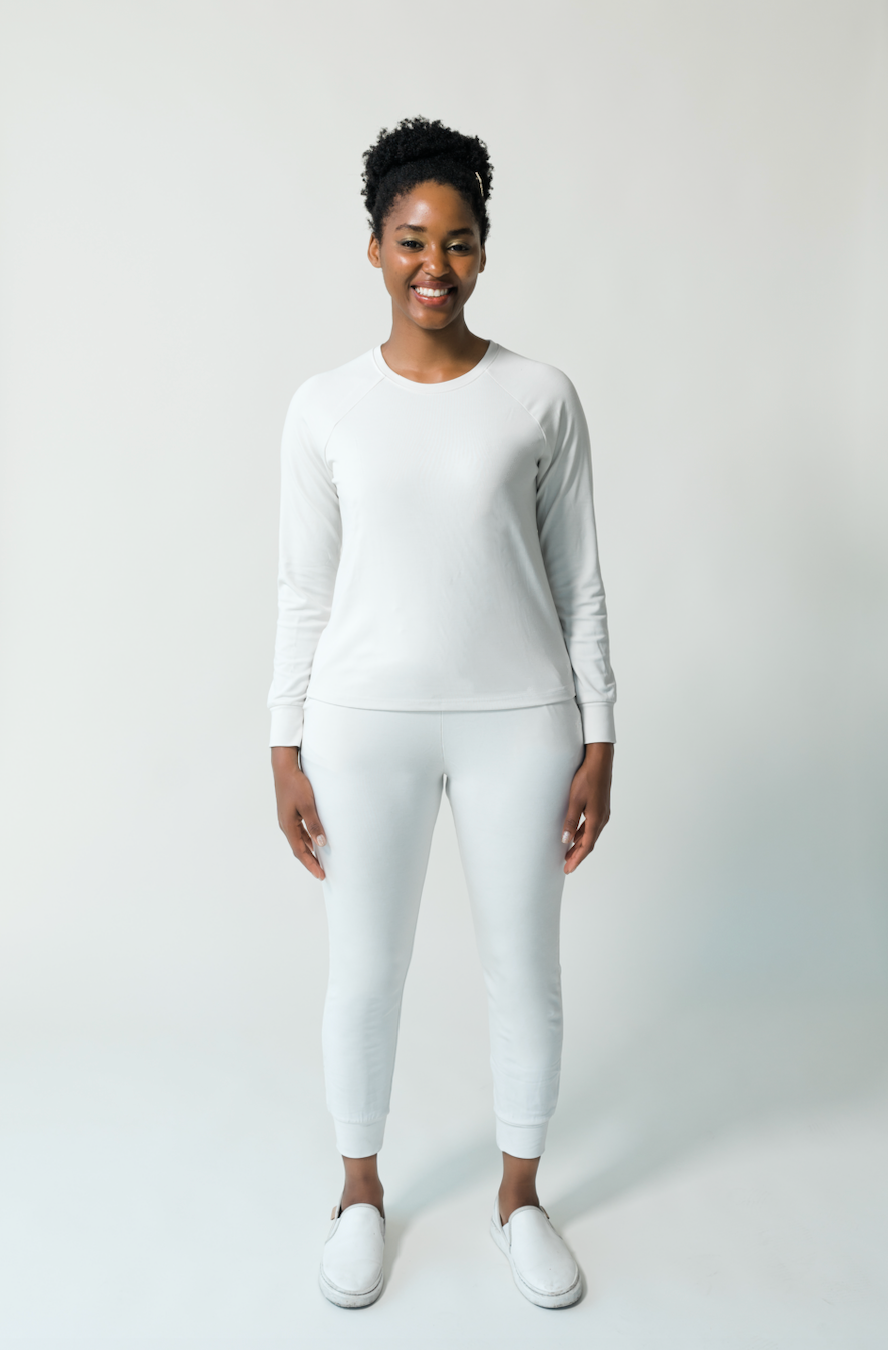 Women's Plain Bamboo Jogger & Pullover Set