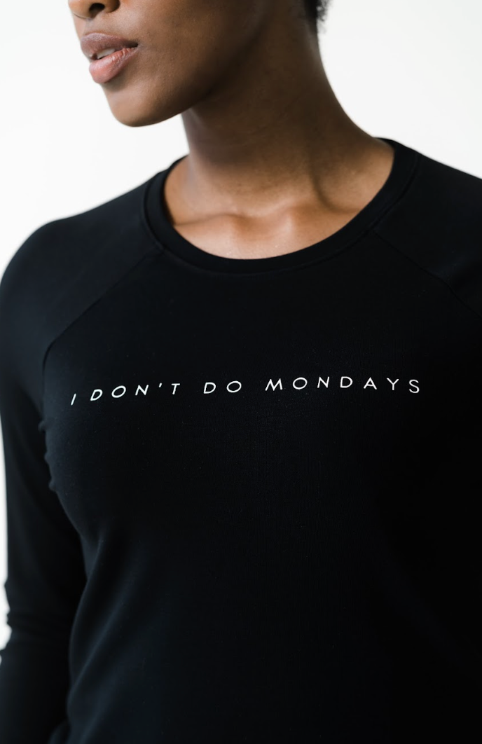 Women's 'I Don't Do Mondays' Bamboo Jogger & Pullover Set