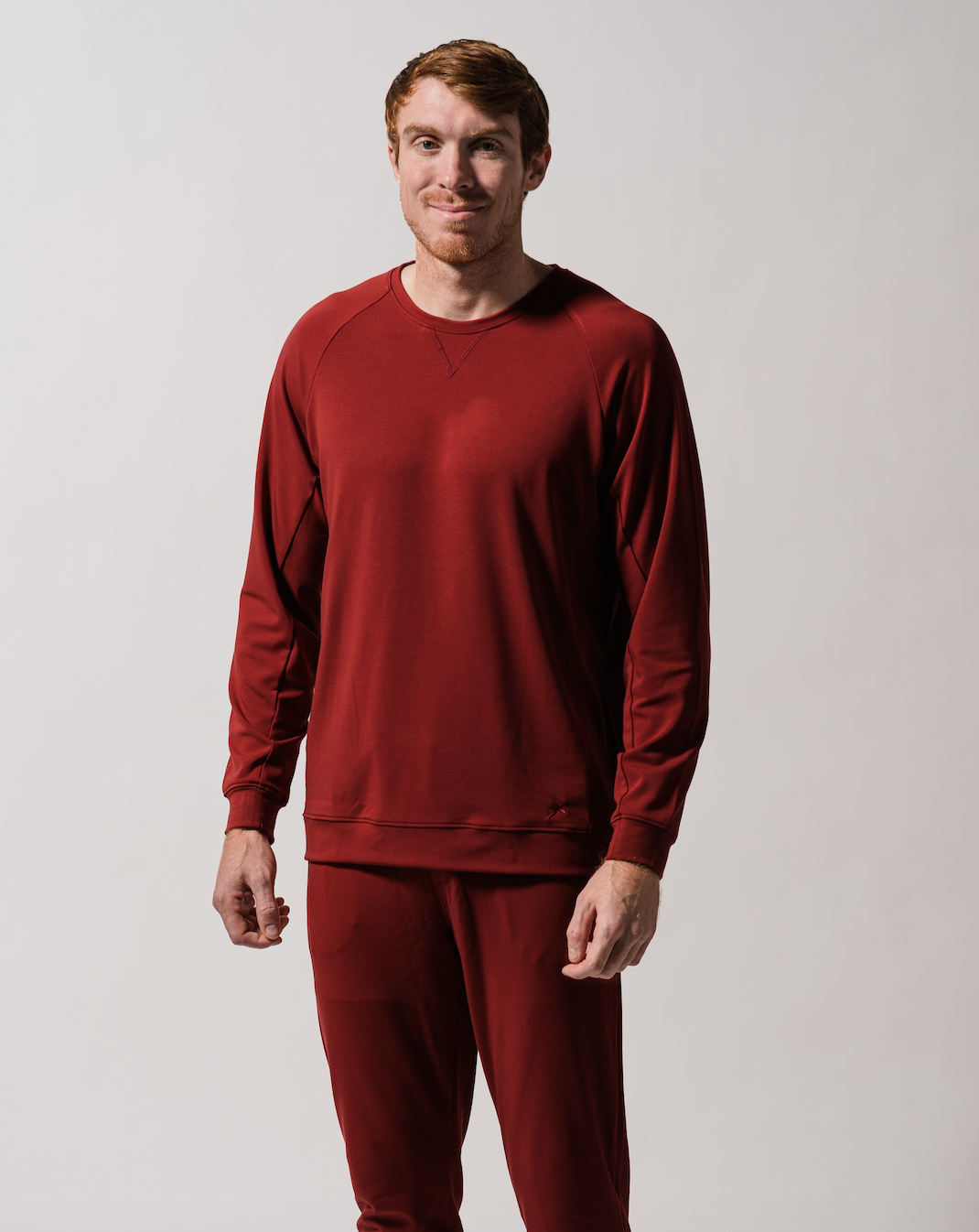 Men's Plain Bamboo Full Sleeve Pullover